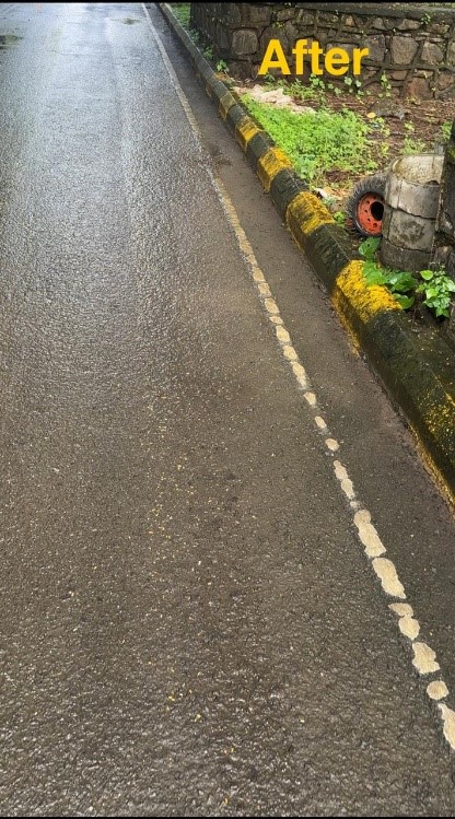 road sweeping machine